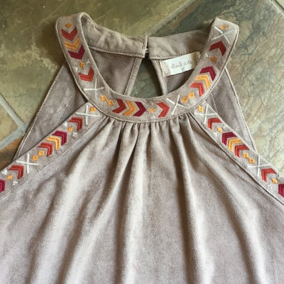 Altar'd State Tops - Altar’d State Cleopatra-Style Faux-Suede Top (NEW)